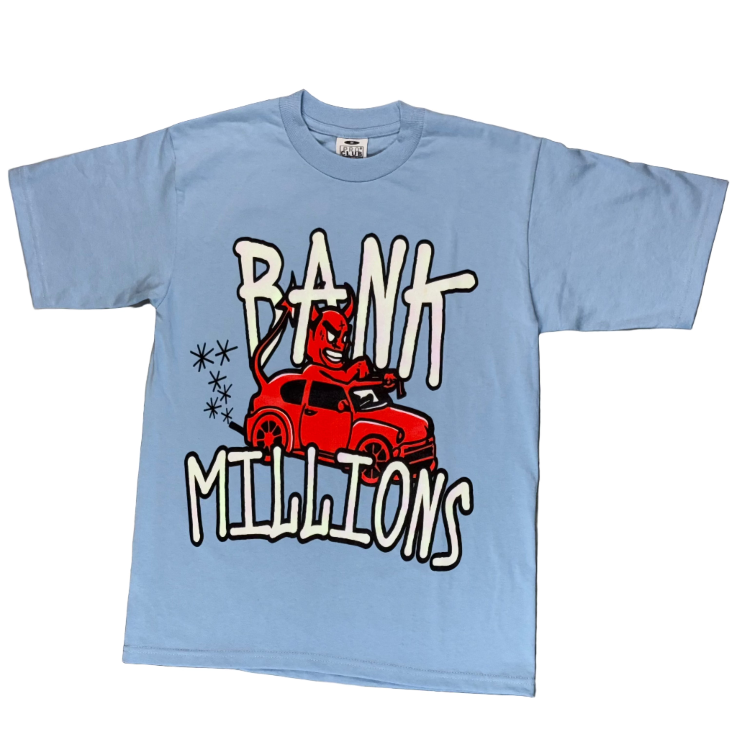 Bank Millions Tee Light Blue