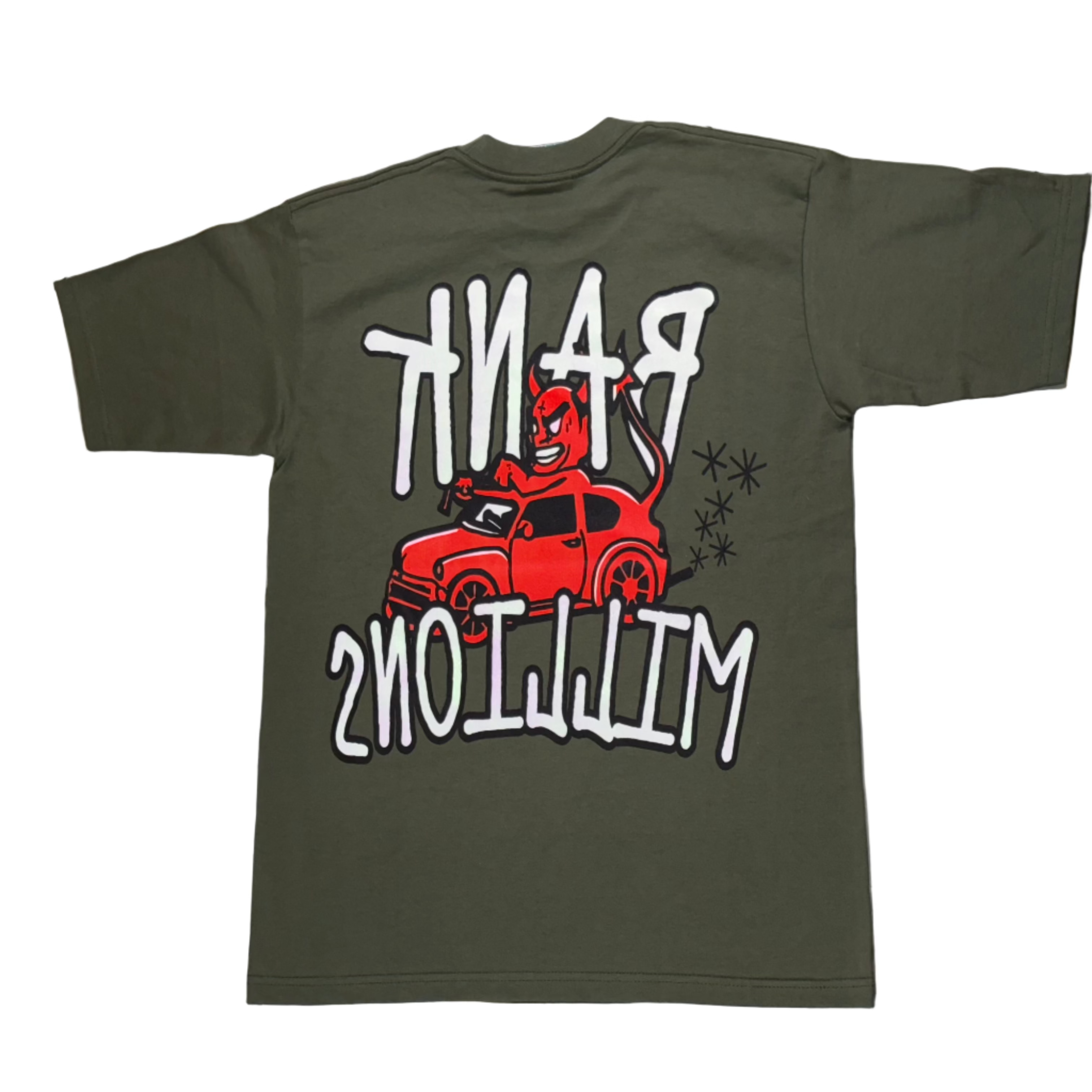 Bank Millions Tee Olive Green